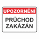 Tabulka Průchod zakázán