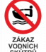 Značení budov a místnosti - Označení vodních ploch: "Zákaz vodních skútrů"