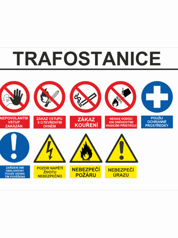 Označení vstupu - TRAFOSTANICE