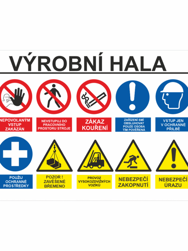 Označení vstupu - Výrobní hala