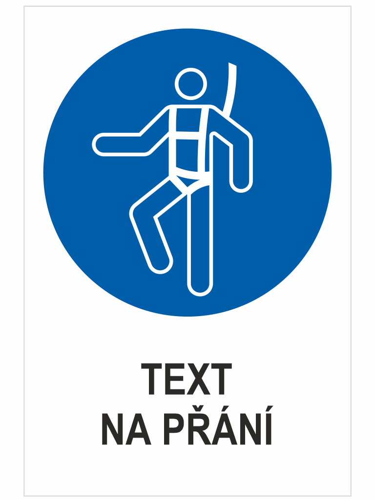 250009 Použít výstroj k upoutání - Váš text - Obrázek 1