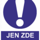 Příkazová bezpečnostní tabulka symbol s textem: "Jen zde vstupuj"