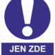 Příkazová bezpečnostní tabulka symbol s textem: "Jen zde pracuj"