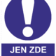 Příkazová bezpečnostní tabulka symbol s textem: "Jen zde vystupuj"