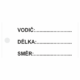 Značení elektro a ESD - Značení kabelů: Vodič / Délka / Směr