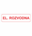 Značení elektro - Text: Elektrická rozvodna