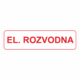 Značení elektro - Text: Elektrická rozvodna