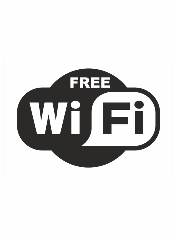 Značení budov, prostorů a vstupů - Označení wifi připojení: Free WiFi