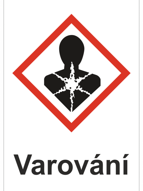 Značení nebezpečných látek a obalů - Symboly GHS s varováním: Nebezpečné pro zdraví