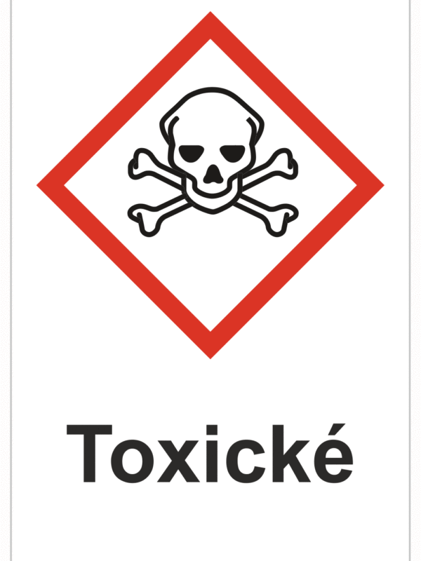 Značení nebezpečných látek a obalů - Symboly GHS s textem: "Toxické"