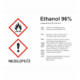 GHS štítek - Ethanol 96%