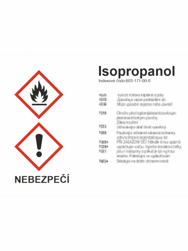 GHS štítek - IsoPropanol