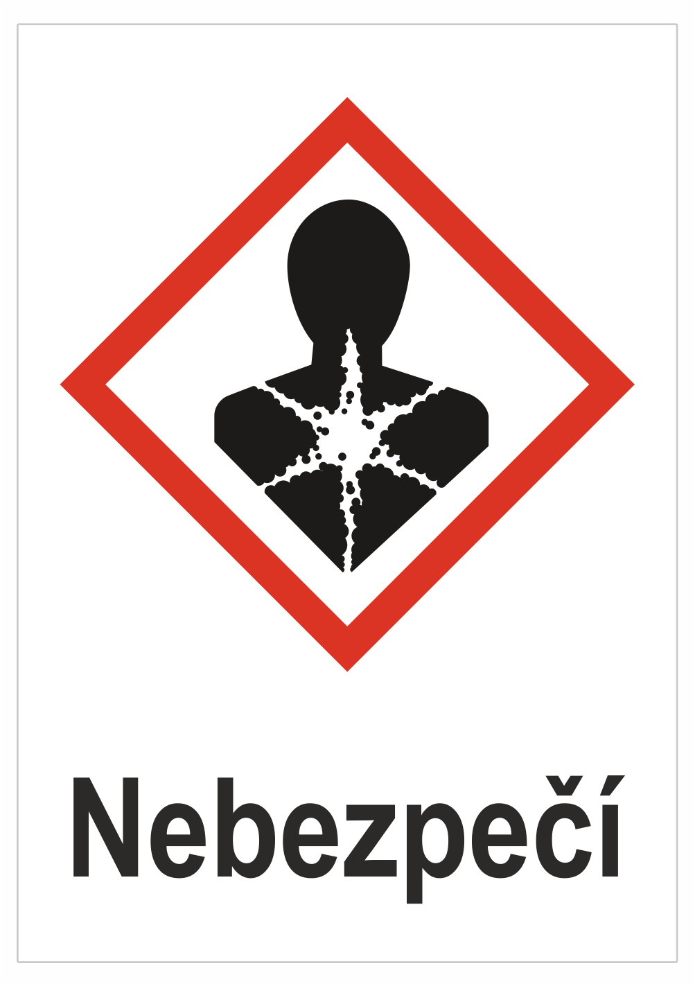 305208 Značení nebezpečných látek a obalů - Symboly GHS Nebezpečí: Nebezpečné pro zdraví