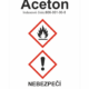GHS štítek - Aceton symboly