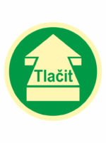 Tlačit - kruh fotoluminiscenční