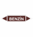 Značení dle ČSN - Oboustranné potrubní šipky: Benzín