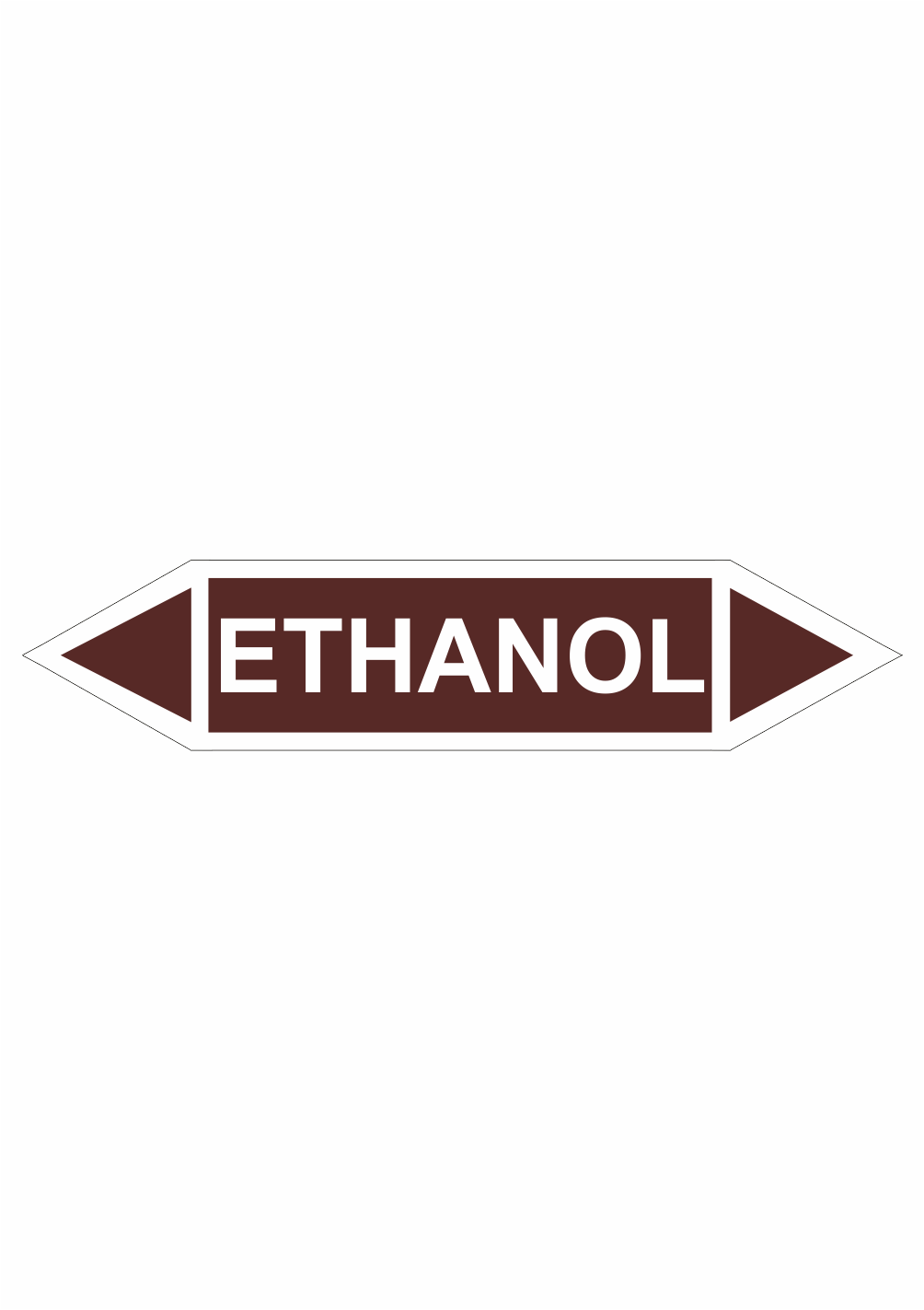 401013 Značení dle ČSN - Oboustranné potrubní šipky: Ethanol