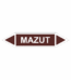 Značení dle ČSN - Oboustranné potrubní šipky: Mazut