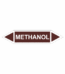Značení dle ČSN - Oboustranné potrubní šipky: Methanol