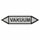 Značení dle ČSN - Oboustranné potrubní šipky: Vakuum