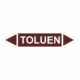 Značení dle ČSN - Oboustranné potrubní šipky: Toluen