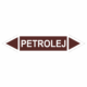 Značení dle ČSN - Oboustranné potrubní šipky: Petrolej