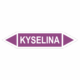 Značení dle ČSN - Oboustranné potrubní šipky: Kyselina