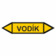 Značení dle ČSN - Oboustranné potrubní šipky: Vodík