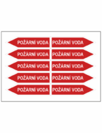 Jednosměrná potrubní šipka - Požární voda