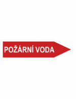 Jednosměrná potrubní šipka - Požární voda - Obrázek 4