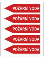 Jednosměrná potrubní šipka - Požární voda - Obrázek 3