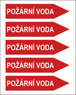 Jednosměrná potrubní šipka - Požární voda - Obrázek 2