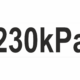 Tlak v pneumatikách 230 kPa