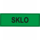 Sklo - text bez symbolu