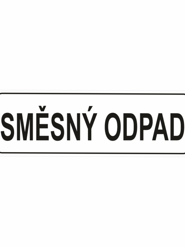 Směsný odpad - text bez symbolu