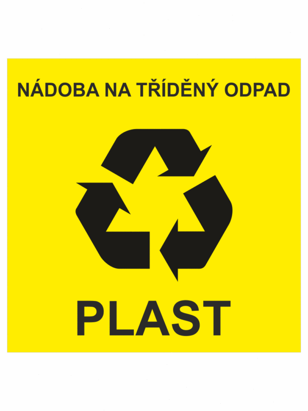 Plast - Nádoba na tříděný odpad