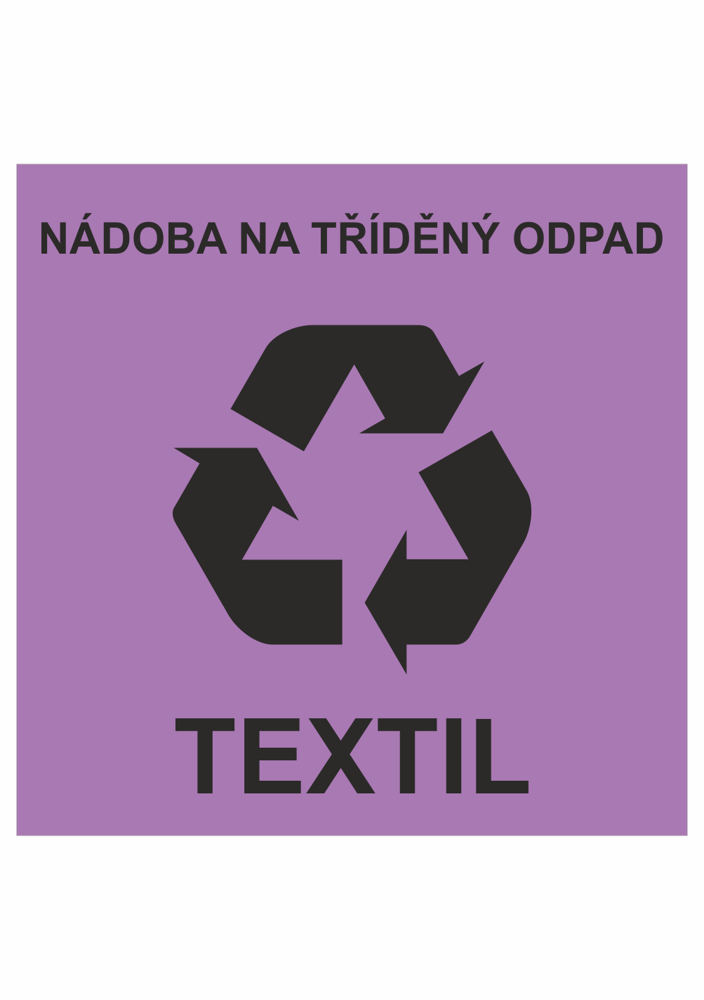 454002 Nádoba na tříděný odpad - textil - Obrázek 1