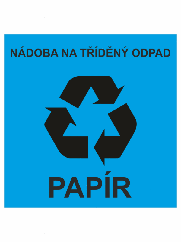 Nádoba na tříděný odpad - papír