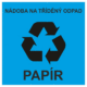 Nádoba na tříděný odpad - papír