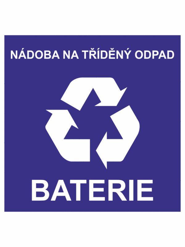 Nádoba na tříděný odpad - baterie