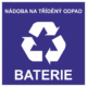Nádoba na tříděný odpad - baterie