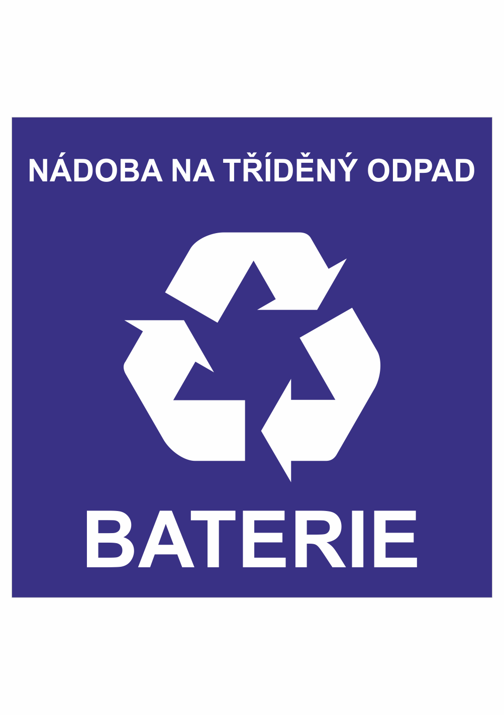 454010 Nádoba na tříděný odpad - baterie - Obrázek 1