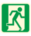 Fotoluminiscenční podlahové značení - Podlahový symbol: Únikový východ vpravo