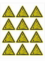 Nebezpečné výbušné látky ISO 7010 - Obrázek 2