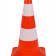 Lehký dopravní kužel 50 cm - oranžová / bílá
