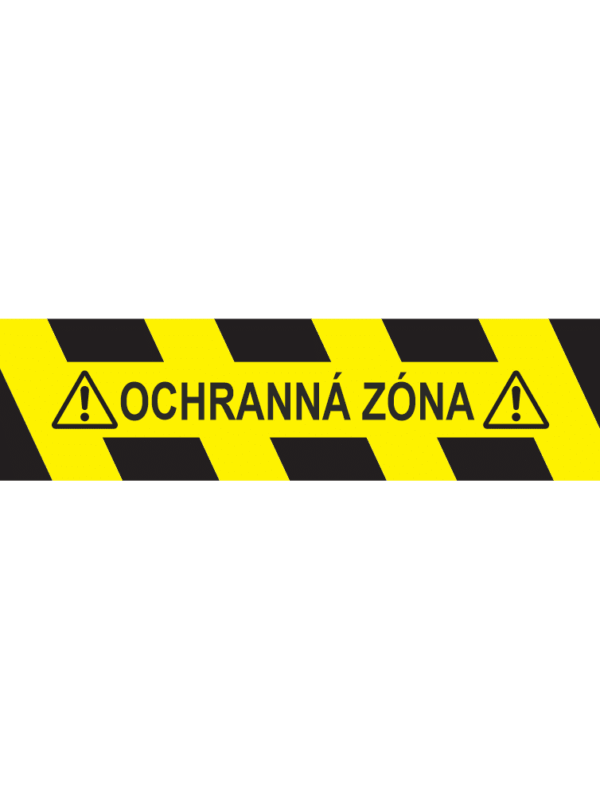 Podlahový nápis OCHRANNÁ ZÓNA