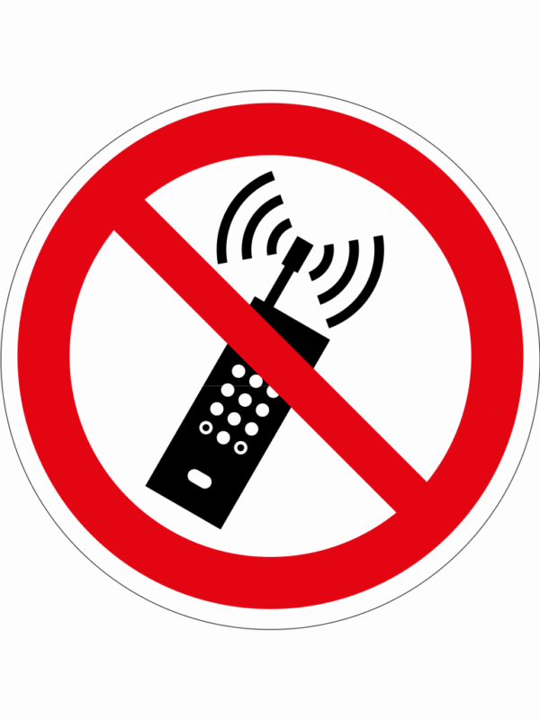 Podlahová značka PVC – Nepoužívej mobilní telefon