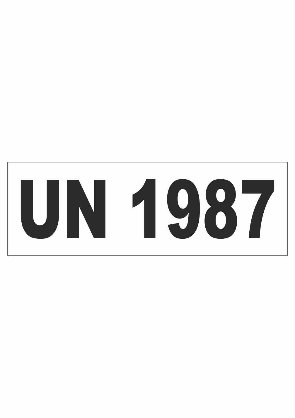 UN1987 Značení nebezpečných látek a obalů - UN čísla a nápisy: UN 1987 (Alkoholy)