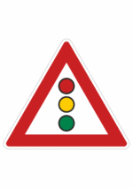 Dopravní značky plechové - Výstražné: Světelné signály (A10)
