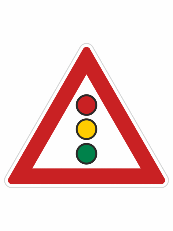 Dopravní značky plechové - Výstražné: Světelné signály (A10)